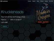 Tablet Screenshot of knuckleheads.net